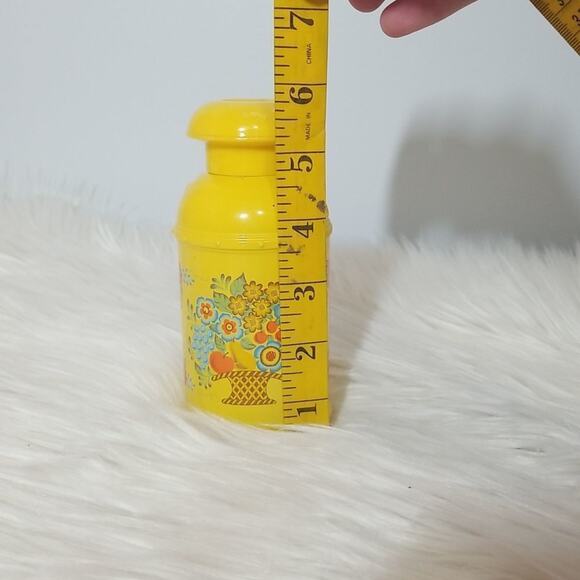 Vintage Avon Yellow Milk Jug Floral Lotion Container - Picture 5 of 5